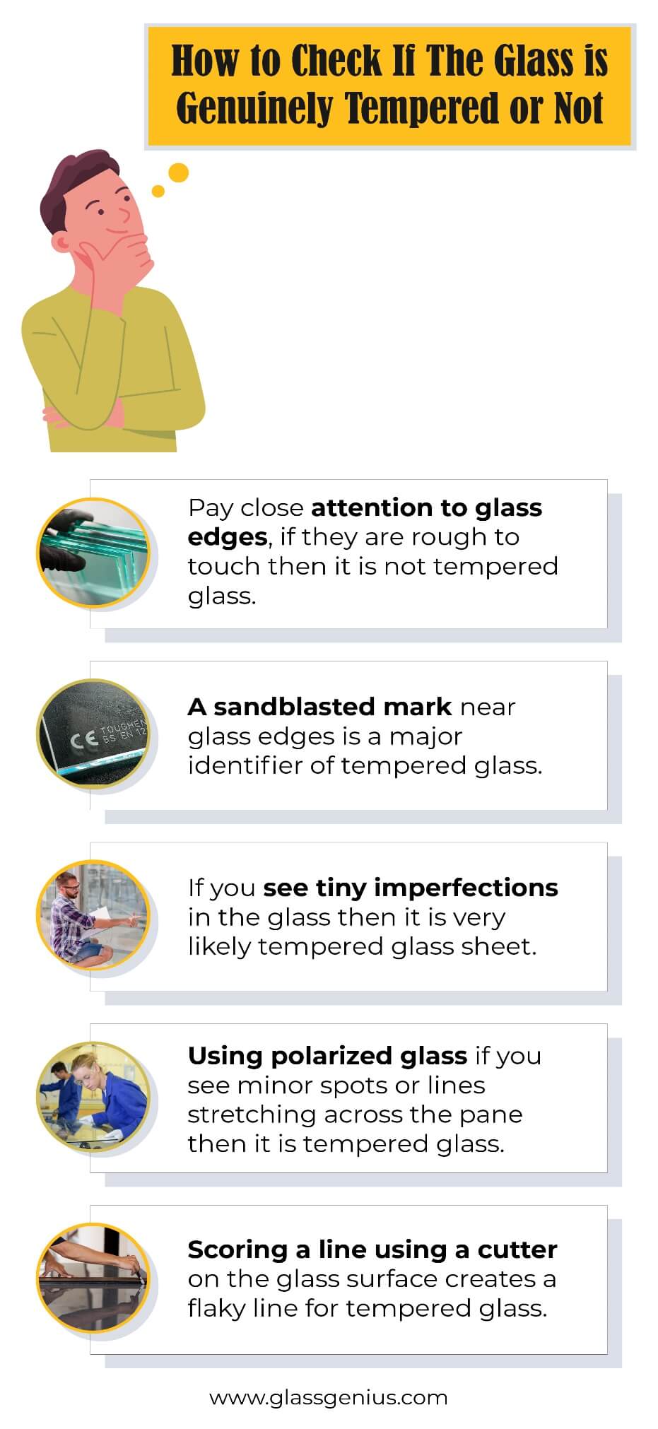 Things to check if Glass is Tempered or Not