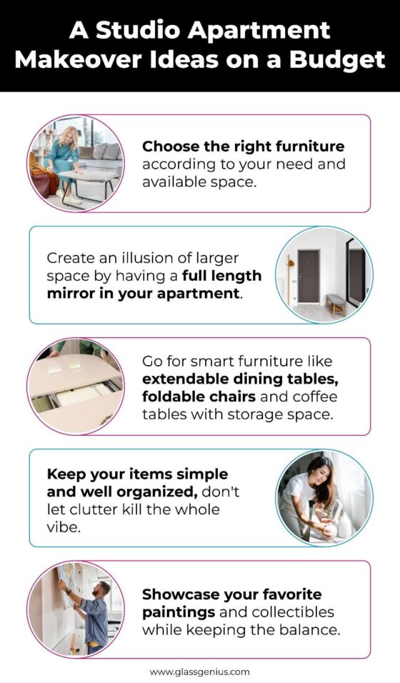 A Studio Apartment Makeover Ideas on a Budget