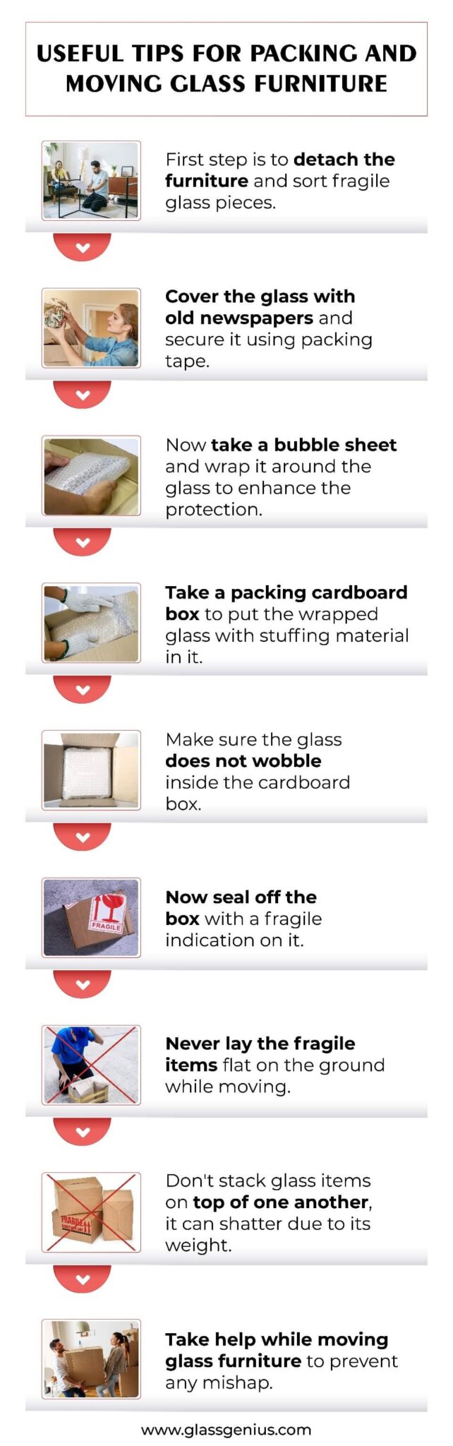 Tips and Precautions to Move Glass Furniture Safely
