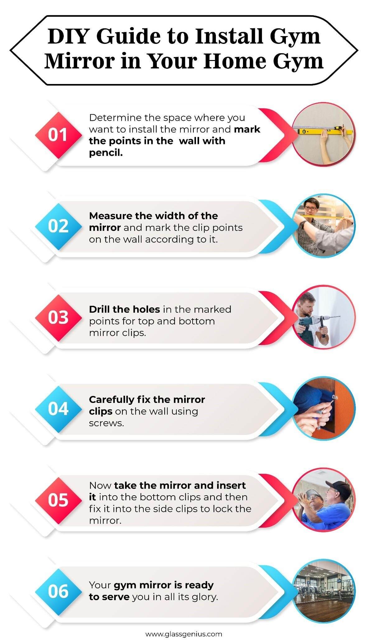 How to Install Gym Mirror in Your Home Gym? A DIY Guide