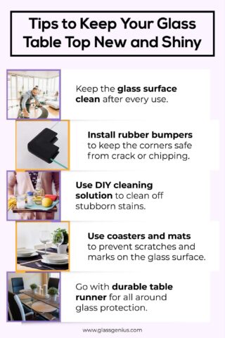 Tips to Keep Your Glass Table Top New and Shiny