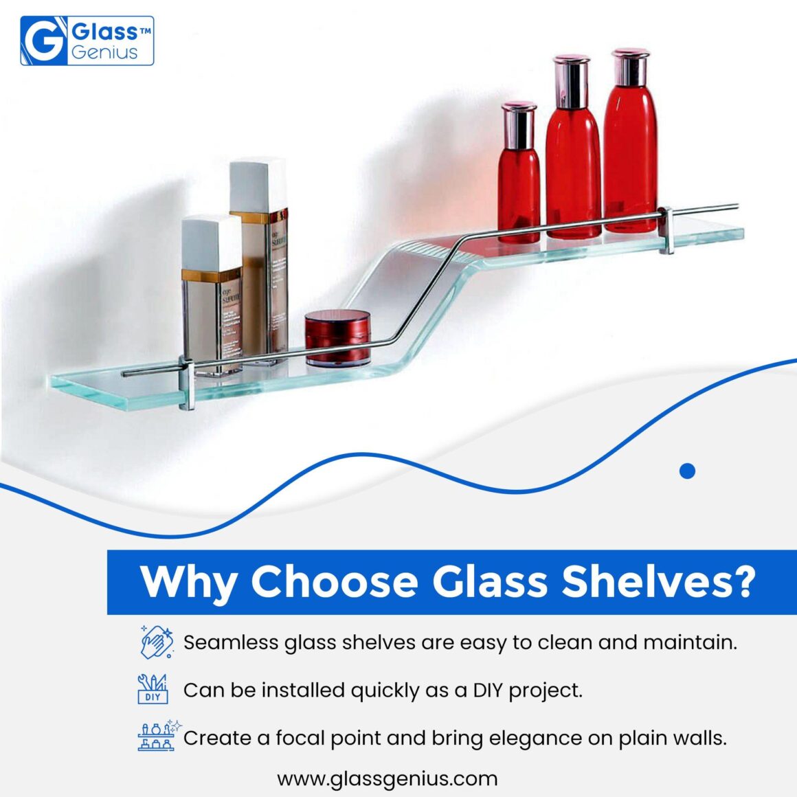 Ease and Comforts that Glass Shelves Offer