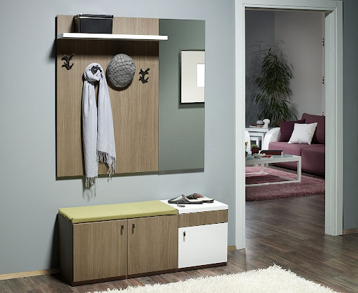 Mirror Cabinet in a Hallway