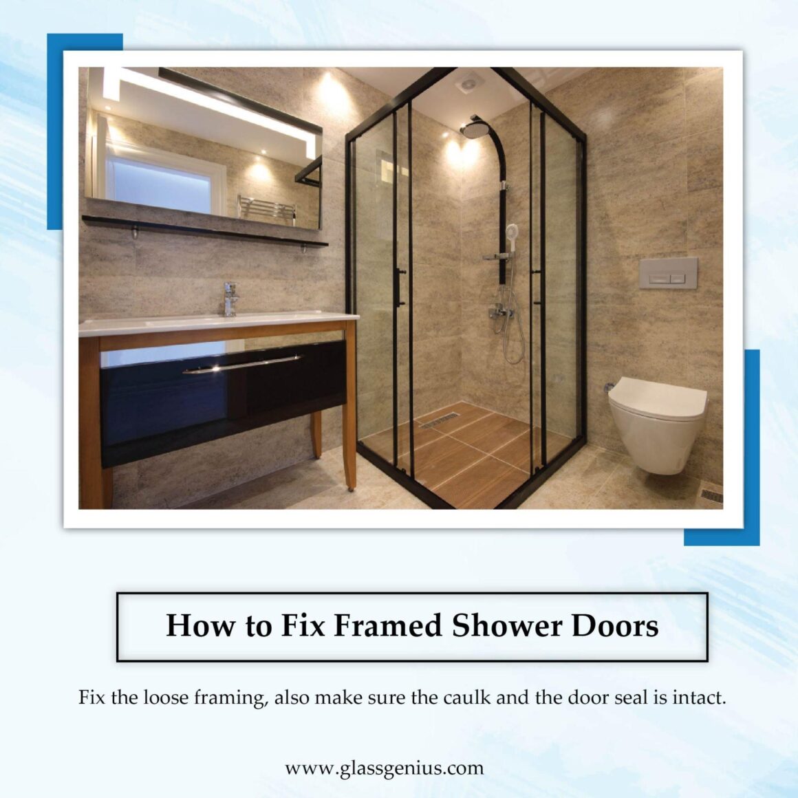 Fixing Framed Shower Doors