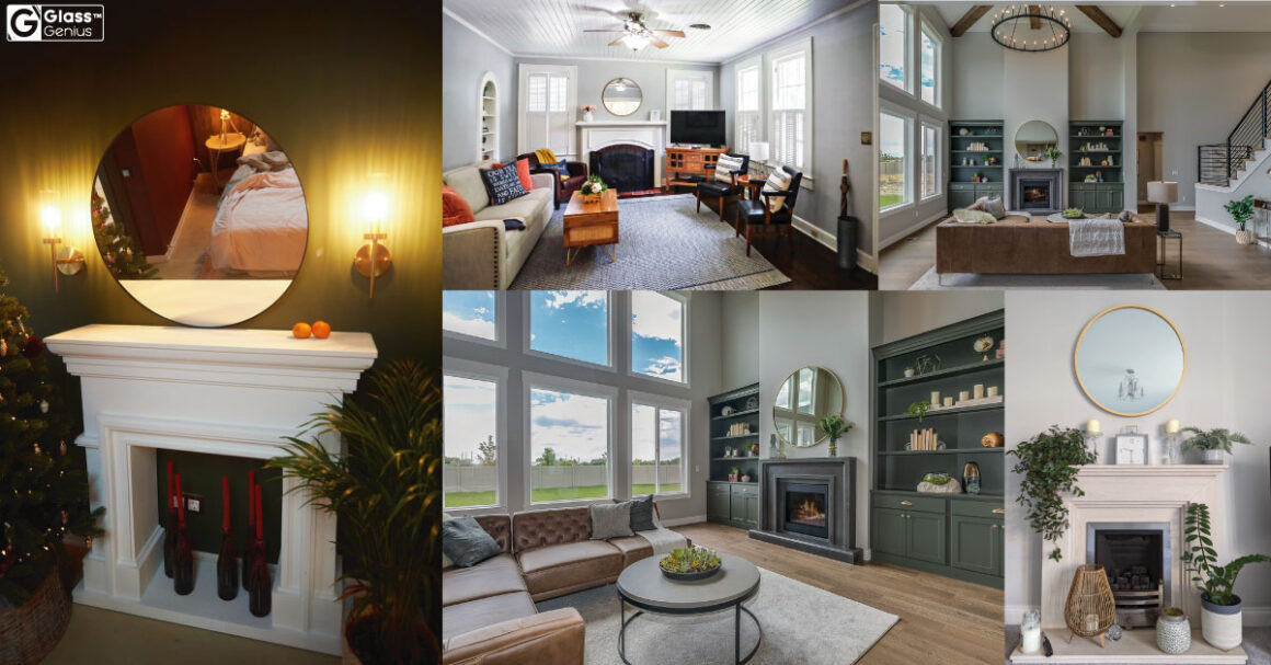 Round Fireplace Mirror Best Thing To Have Above the Mantle