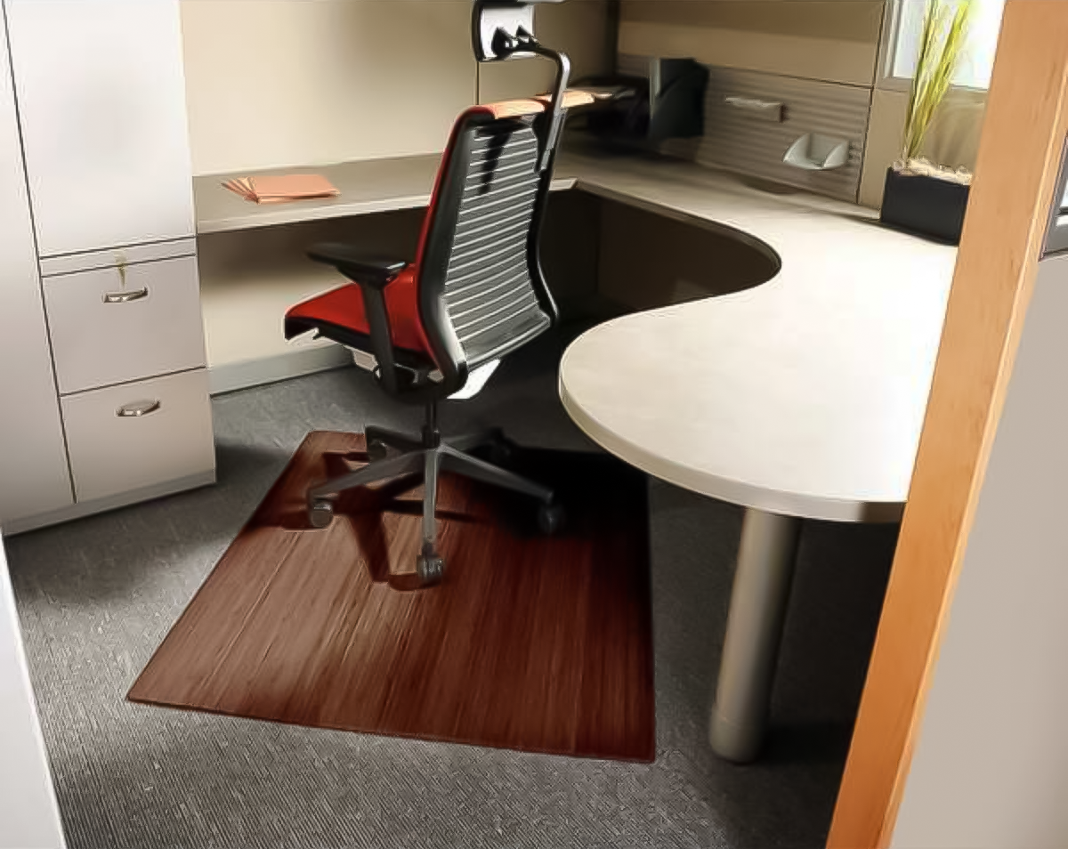 Bamboo Vs Vinyl Vs Glass Chair Mat for Carpet Glass Genius