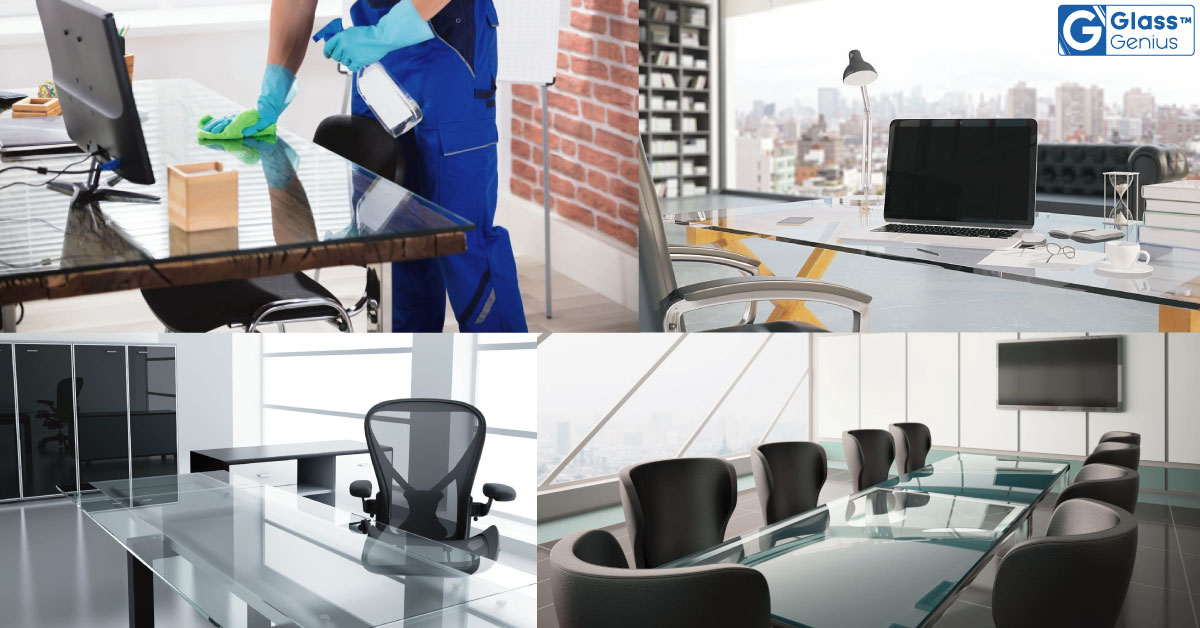 Glass Top Office Desk All You Need To Know Glass Genius