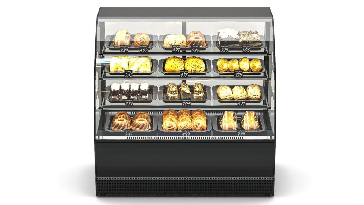Small Bakery Display Case Having Refrigeration System