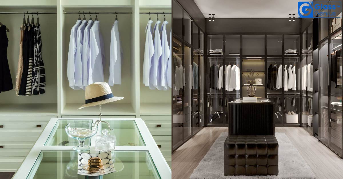 Luxury Walk In Closet With Island