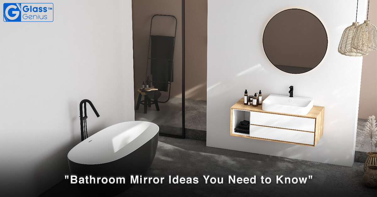 Frameless Bathroom Mirror Ideas Frameless Wall Mirrors Art Deco