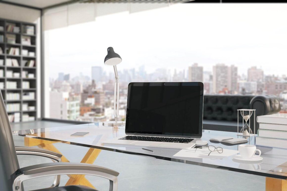 Glass Top Desk