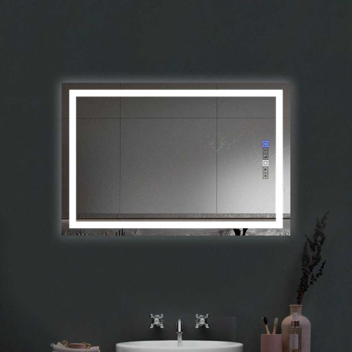 LED Mirrors Above Bathroom Sink
