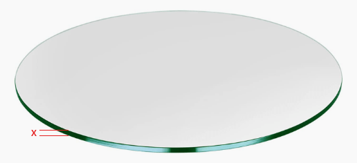 Circular Glass Table Top Thickness