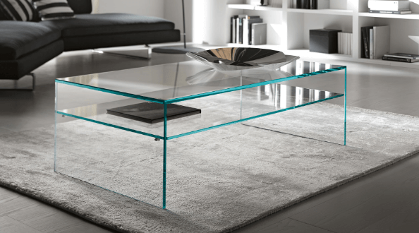 Bent Glass Table