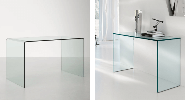 top quality bent glass table