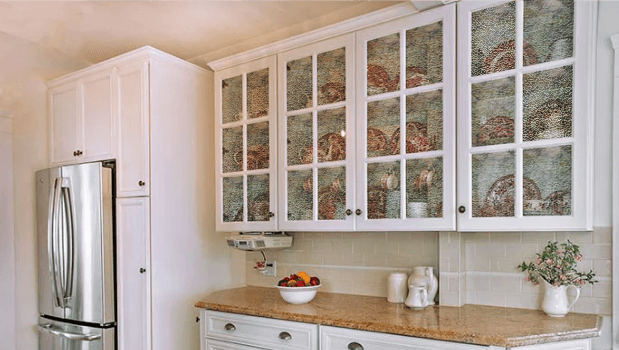 Crackled Glass Cabinet