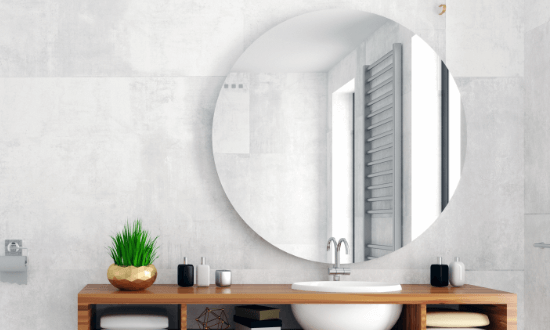 Large Frameless Wall Mirrors