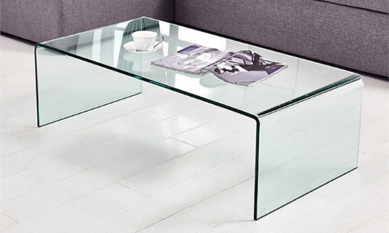 Bent Glass Table