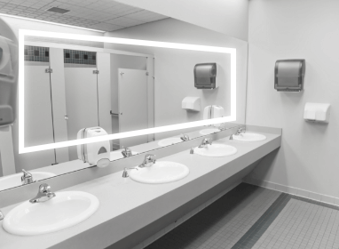 Front-Lighted Commercial Bathroom Vanity Mirror
