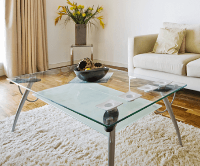 Glass table tops