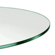 Flat Polish Round Glass Table Top