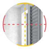 measurements along the horizontal