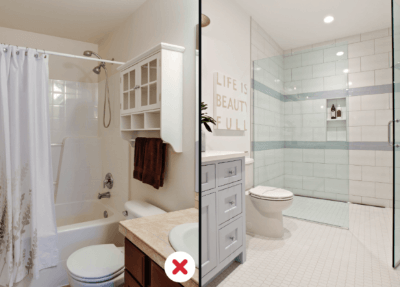 The Worst Bathroom Design Mistakes
