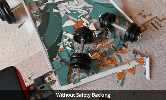 Without Safety Backing