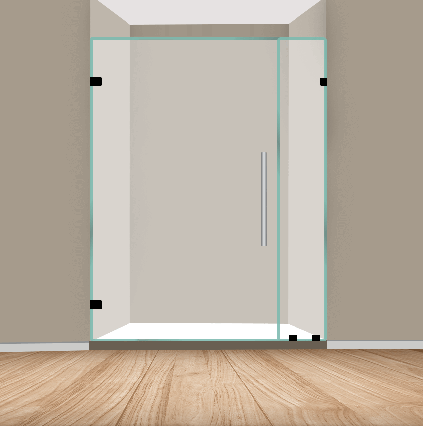 Right Handle Door & Single Panel Shower Door
