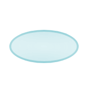 Oval Tempered Glass