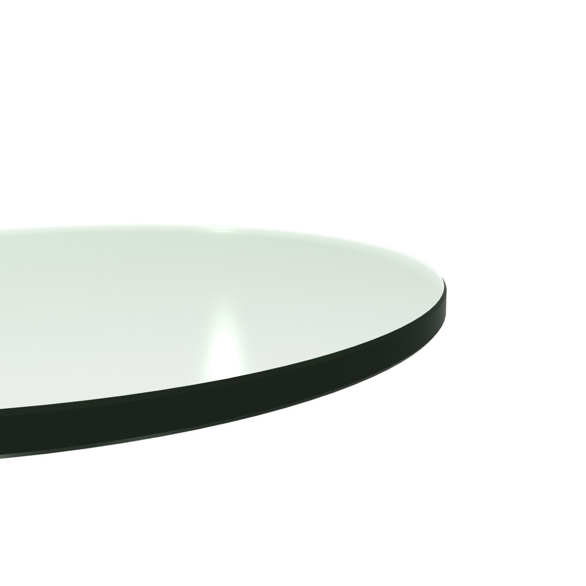 Glass Table Top 36 inch Round 3/8 inch Thick Flat Polish Tempered