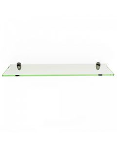 12" x 42" Rectangle 3/8" Clear Tempered Glass Shelf 