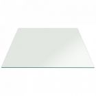 39 Inch Square Tempered Glass 3/8 Inch Thick Pencil Polish Touch Corners