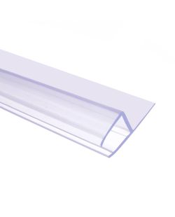 Shower Door Sweep Polycarbonate H-Jamb 180 Degree For 3/8" Glass