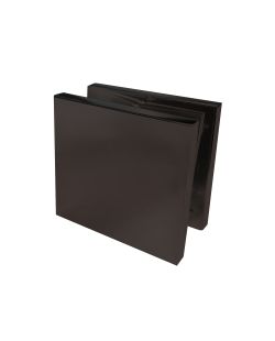 Square Wall Mount U-Clamp Hole For Fixed Glass Panel-Oil Rubbed Bronze