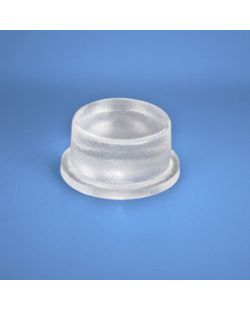 Clear Round Rubber Bumpers (12.7mm) X (6.4mm) W/ Self-Adhesive Backing Non-Skid (Pack Of 10)