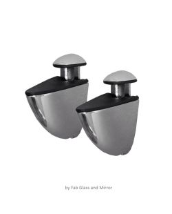 Peacock Chrome Shelf Brackets Pair 12-75mm (Large)