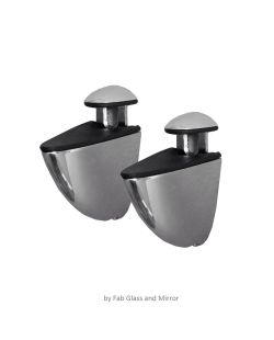 Peacock Chrome Shelf Brackets Pair 8-45mm - (Medium)