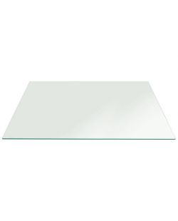 Rectangle Glass:30x72 Inch 3/8 inch Thick Flat Edge Tempered Radius Corner