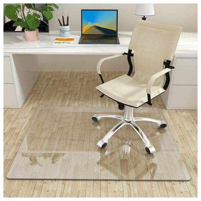 Glass office store chair mat