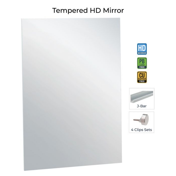 Hd Wall Mirror Kit For Gym And Studio 36 X 60 Inches With Safety Backing Hd Wall Mirror Kit For Gym And, Frameless Wall Mirror 36 X 60
